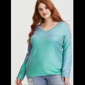 Torrid Disney ARIEL LITTLE MERMAID Sweater